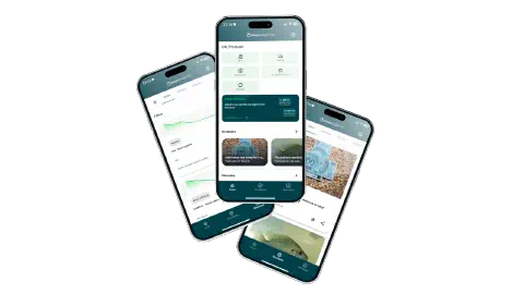 Aplicativo Aegro Negócios para emitir NF-e. Celular mostrando a tela do aplicativo Aegro Negócios.
