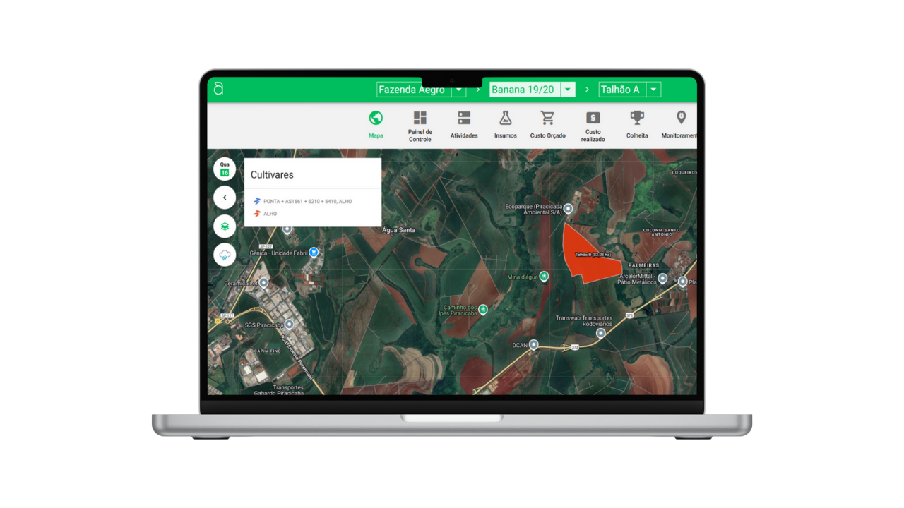 Gestão de campo fácil. Técnico anotando tarefa de campo no aplicativo Aegro.