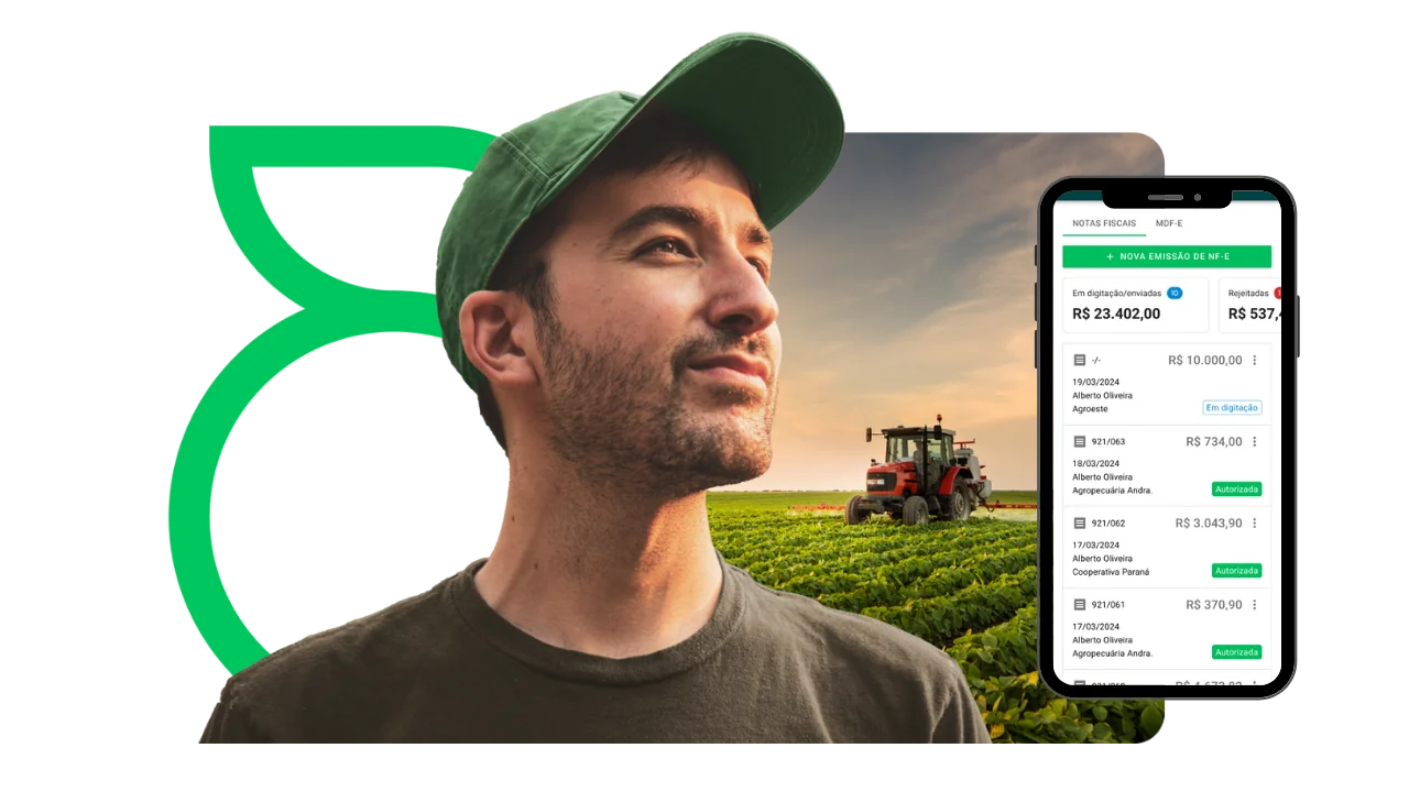 Gestão rural fácil e eficiente. Produtor usando o Aegro para gerenciar sua fazenda.