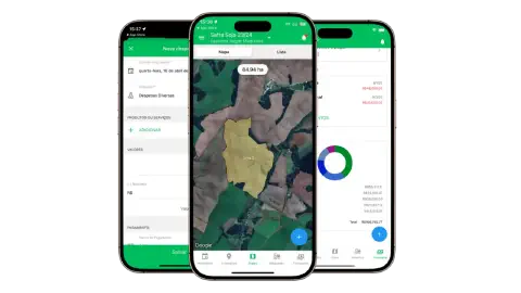 Aplicativo Aegro Aplicativo Aegro sendo usado no campo