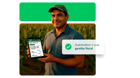 Gestão fiscal simplificada. Produtor rural usando sistema Aegro para gestão fiscal.